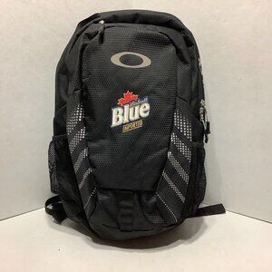 Oakley #92604 Backpack Black Labatt Blue Imported Embordered Front 18" x 12"